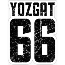 TSC 66 Yozgat Sticker Yapıştırma Oto Etiket 17CM