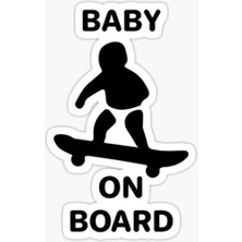 TSC Baby On Board Arabada Bebek Var Oto Sticker Etiket 19CM MD14