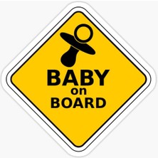 TSC Baby On Board Arabada Bebek Var Sticker Etiket 19CM Md9