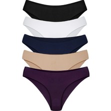 bleu petite 5li Paket Lazer Kesim Dikişsiz Kadın Külot