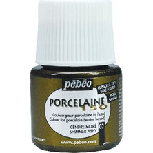 Pebeo Porcelaine 150 Fırınlanabilir Porselen Boyası (Metalik) 102 Shimmer Ashy 45 ml
