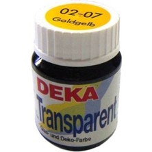 Deka Transparent 25 ml Cam Boyası 02-07 Goldgelb (Koyu Sarı)