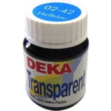 Deka Transparent 25 ml Cam Boyası 02-42 Hellblau (Açık Mavi)