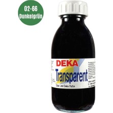 Deka Transparent 125 ml Cam Boyası 02-66 Dunkelgrün (Koyu Yeşil)