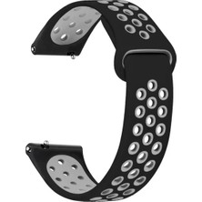 Basias Huawei Watch Ultimate Uyumlu Delikli Silikon Kordon (22MM)