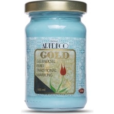 Artdeco Gold Geleneksel Ebru Boyası 105ML - 570 Turkuaz