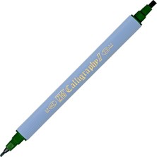 Zig Kaligrafi Kalemi Çift Uçlu 2mm + 3.5mm TC-3100 050 Green