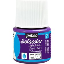 Pebeo Light Fabric (Transparan) Kumaş Boyası 29 Parma Vıolet 45 ml