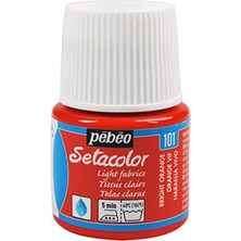 Pebeo Setacolor Light Fabric Transparan Kumaş Boyası 45ML 101 Bright Orange