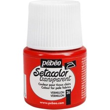 Pebeo Light Fabric (Transparan) Kumaş Boyası 26 Vermılıon 45 ml