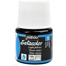 Pebeo Light Fabric (Transparan) Kumaş Boyası 19 Black 45 ml