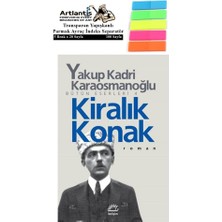 Kiralık Konak Kapak 1 Adet Fosforlu Transparan Kitap Ayraç 1 Paket - Yakup Kadri Karaosmanoğlu