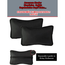 Desingonb Volkswagen Touareg Uyumlu Araç,oto Boyun Yastığı Siyah Düz Deri