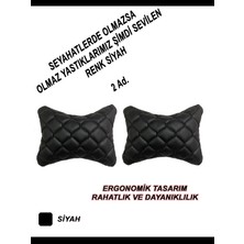 Desingonb Skoda Scala  Uyumlu Oto,araç Boyun Yastığı Siyah