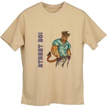 Aten Wear Oversize Bisiklet Yaka Basic Kısa Kollu Tişört