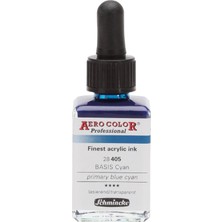 Schmincke Aero Color Airbrush Akrilik Mürekkep 28 ml 405 Primary Blue Cyan