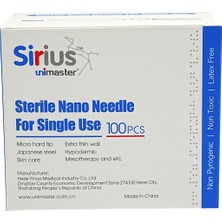 Sirius Unimaster Mezoterapi Iğnesi 32 G x 4 mm – 100 Adet