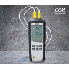 Sevgift C.E.M Dt - 38F Sıcaklık Kayıt Cihazı 2 Kanallı Datalogger