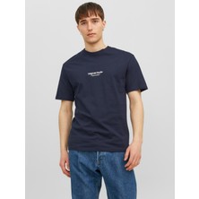 Jack & Jones Jorvesterbro Erkek Bej T-Shirt 12240121-Moonbeam