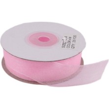 Depposite Organze Kurdele 40 mm - 22 Metre Pembe