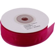 Depposite Organze Kurdele 40 mm - 22 Metre Fuşya