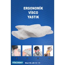 Viscoday Ortopedik Visco Yastık Boyun Fıtığı Boyun Düzleşmesi Boyun Destekli Güzellik Yastığı