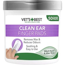 Vet's Best Kedi ve Köpekler Için Fındık ve Aloe Vea Özlü Kulak Temizleme Pedi (50'li)