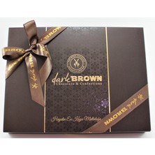 Dark Brown 48 Adet Kare Renkli Sargılı Sütlü  Çikolata Kutulu