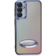 HappyCase Samsung A24 4g Kılıf Slot Kamera Korumalı Logosu Açık Lazer Silikon Kılıf Sierre Blue