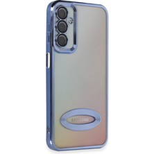 HappyCase Samsung A24 4g Kılıf Slot Kamera Korumalı Logosu Açık Lazer Silikon Kılıf Sierre Blue