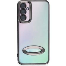 HappyCase Samsung A54 5g Kılıf Slot Kamera Korumalı Logosu Açık Lazer Silikon Kılıf Siyah