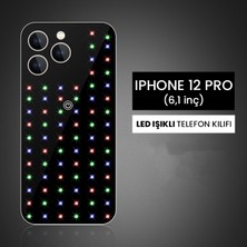 Dekohop Apple iphone 12 Pro Uyumlu LED Işıklı Gece Lambası Telefon Kılıfı