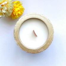 Candles Flame Dekoratif Saksıda Sandal Ağacı Kokulu Soya Mumu