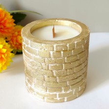 Candles Flame Dekoratif Saksıda Sandal Ağacı Kokulu Soya Mumu