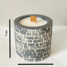 Candles Flame Dekoratif Saksıda Sandal Ağacı Kokulu Soya Mumu