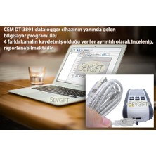 Sevgift C.E.M Dt - 3891G Sıcaklık Kayıt Cihazı 4 Kanallı Datalogger