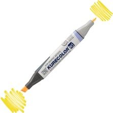 Zig Kurecolor KC3000 Twin S Marker Kalem 104 Mid Yellow