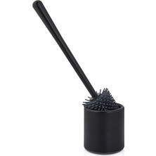 Depposite Yuvarlak Altı Kapalı Hazneli Silikon Wc Klozet Temizleme Fırçası