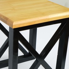 Woodensa Masif Sehpa  Ahşap Yan Sehpa Orta Sehpa