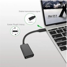 Wozlo USB C USB 3.1 Type-C To HDMI 2.0 4K@60Hz HDR10 Çevirici Dönüştürücü Kablo - USB C To HDMI