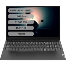 Lenovo V15 G2 Itl Intel Core I5 1135G7 16GB 512GB SSD Freedos 15.6" Fhd Taşınabilir Bilgisayar 82KB00CATX16