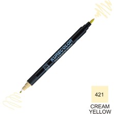 Zig Kurecolor Mangaka Fine&brush Çift Taraflı Kalem CNKC-2200 No 421 Cream Yellow