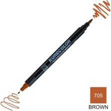 Zig Kurecolor Mangaka Fine&brush Çift Taraflı Kalem CNKC-2200 No 705 Brown