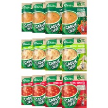 Knorr Çabuk Çorba Kıtırlı Dometes X4 + Knorr Çabuk Kremalı Mantar X4 + Knorr Çabuk Ezogelin X4