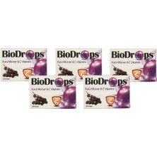 Biodrops Kara Mürver & C Vitamini 18 Adet Pastil (5 Adet)