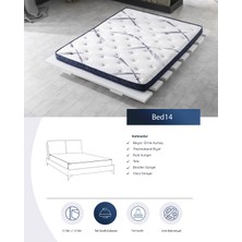 Bed14 NefesAlabilenKumaşAntibakteriyelSüngerViscoYatak Şiltesi
