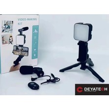 Deyatech LED Ay-49 Youtuber Set Video Çekimi Tiktok Videomaking Işık