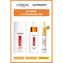 L'Oréal Paris Loreal Yüksek Güneş Korumalı C Vitamin Güneş Kremi Serum Göz Kremi Seti