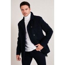 Buratti Slim Fit Cepli Pamuklu Kaşe Kaban Erkek Kaban 5841015
