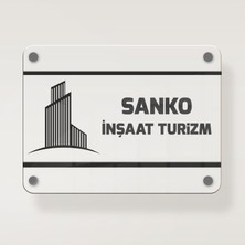 Ofistike Firmalara Özel Kapı Tabelası Büro Tabela Şirket Tabelası